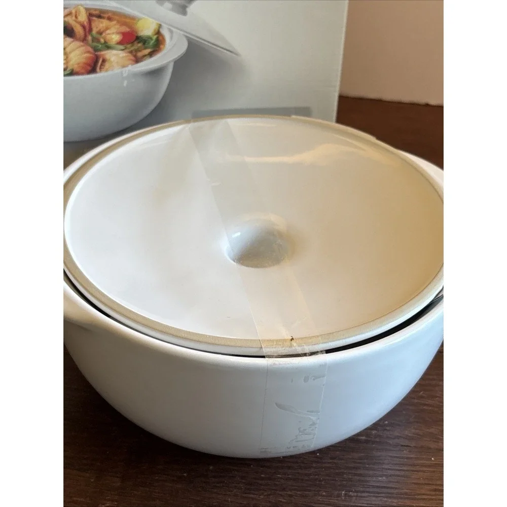 Villeroy & Boch Round White Casserole Dish With Lid New In Box Vivo Oven